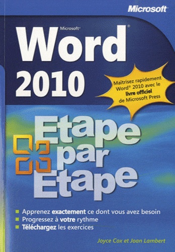 Image de l'objet « WORD 2010 ETAPE PAR ETAPE »