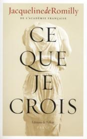 Image de l'objet « CE QUE JE CROIS »