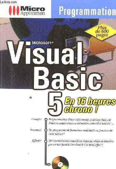 Image de l'objet « VISUAL BASIC 5 PROGRAMMATION . EN 16 H CHRONO ! »