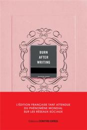 Image de l'objet « BURN AFTER WRITING »